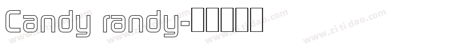 Candy randy字体转换